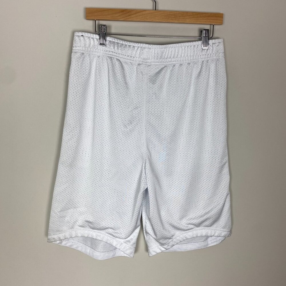 Nike Air Men Basketball Zippered Pockets Shorts White Size Medium - Picture 6 of 11